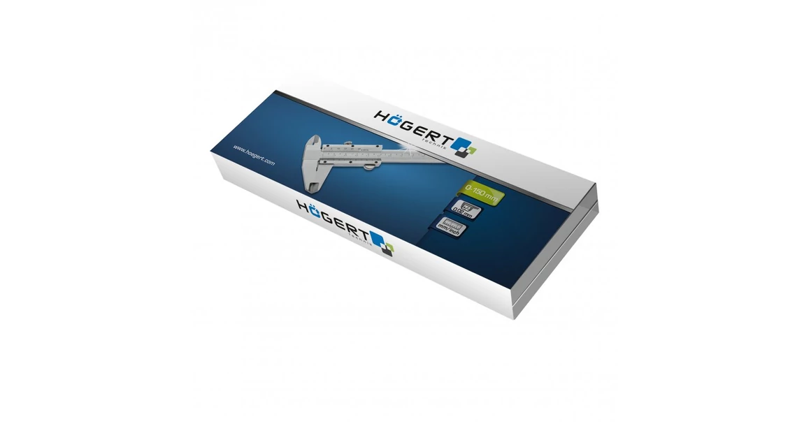 Kép 3/3 - Szerszám Högert Tolómérő, 150/230mm, acél