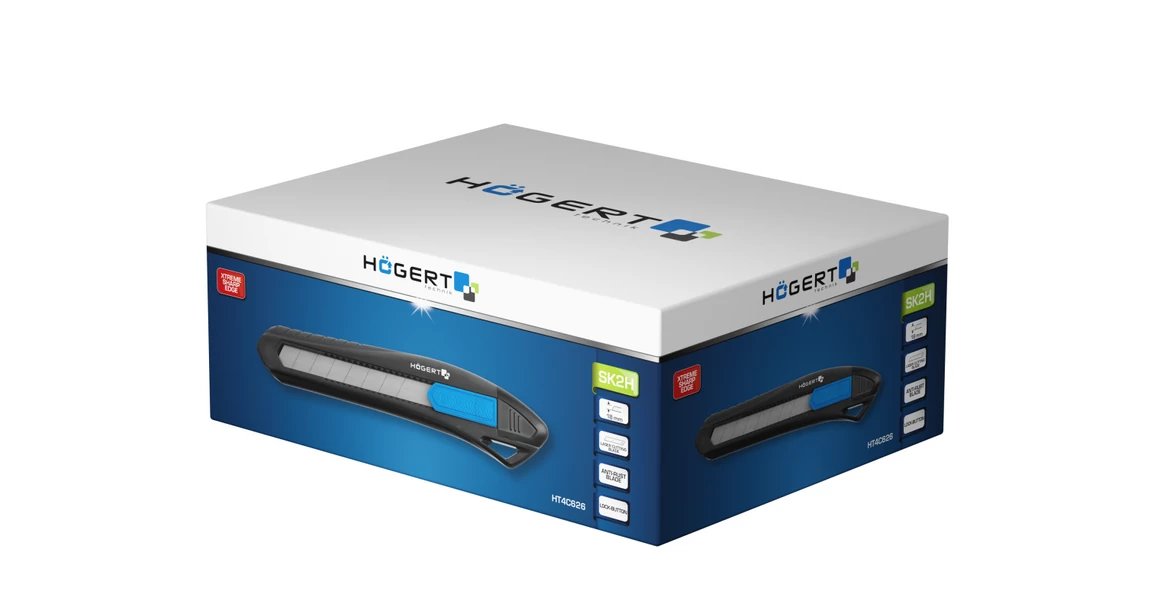 Kép 2/2 - Szerszám Högert Szike, 18mm-es SK2H penge, műanyag