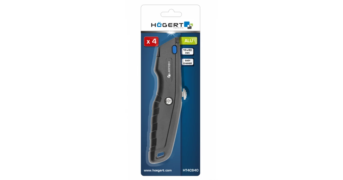 Kép 2/2 - Szerszám Högert Szike, 19x60mm CK75 trapéz penge