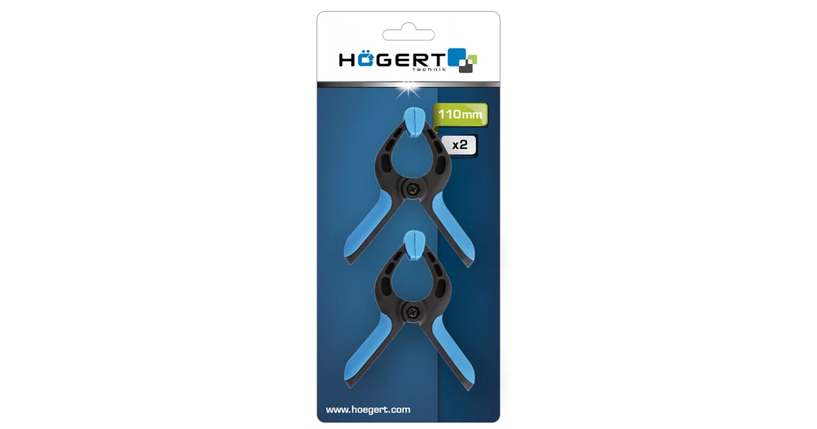 Kép 2/2 - Szerszám Högert Pillanatszorító csipesz, 110*38mm, 2db/csomag