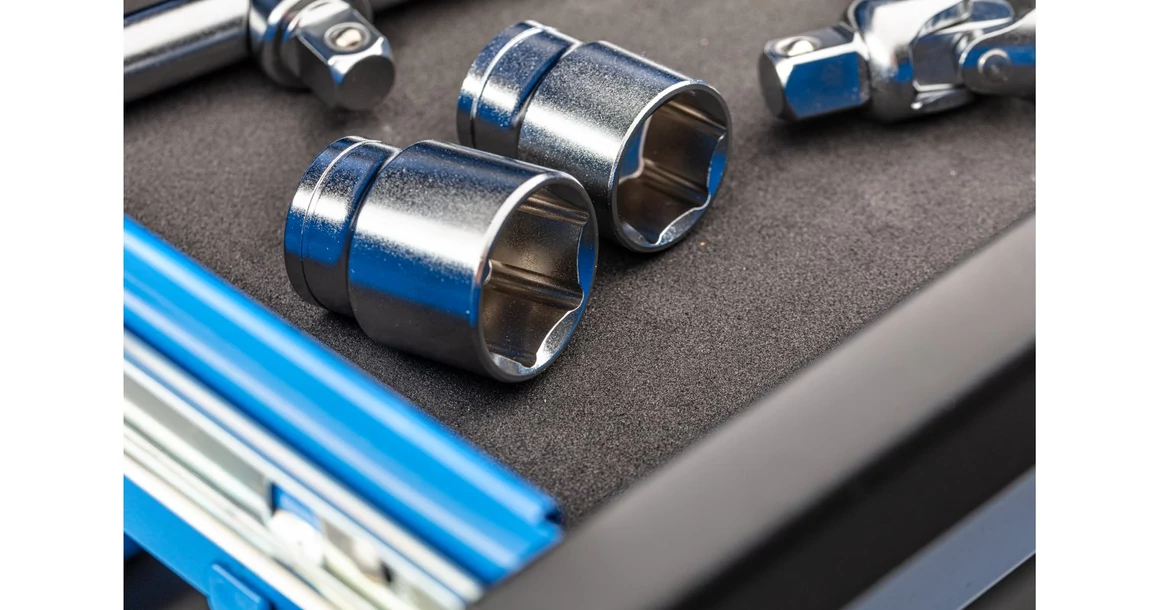 Kép 5/6 - Szerszám Högert Tároló, műhelyszekrény 6 fiókkal, 708*459*977mm