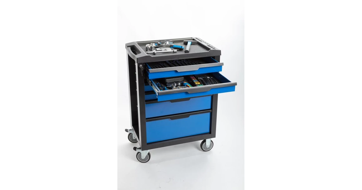 Kép 6/6 - Szerszám Högert Tároló, műhelyszekrény 6 fiókkal, 708*459*977mm