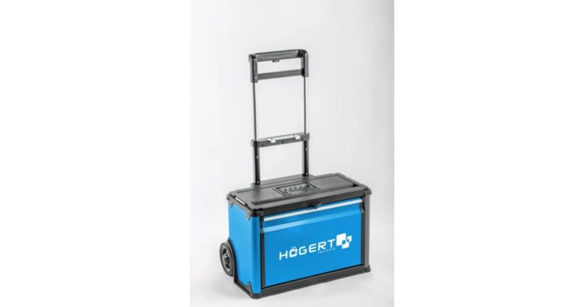 Kép 6/10 - Szerszám Högert Tároló, szerszámkocsi, 3 fakkos, max 45kg terhelhetőség, 520*320*720mm