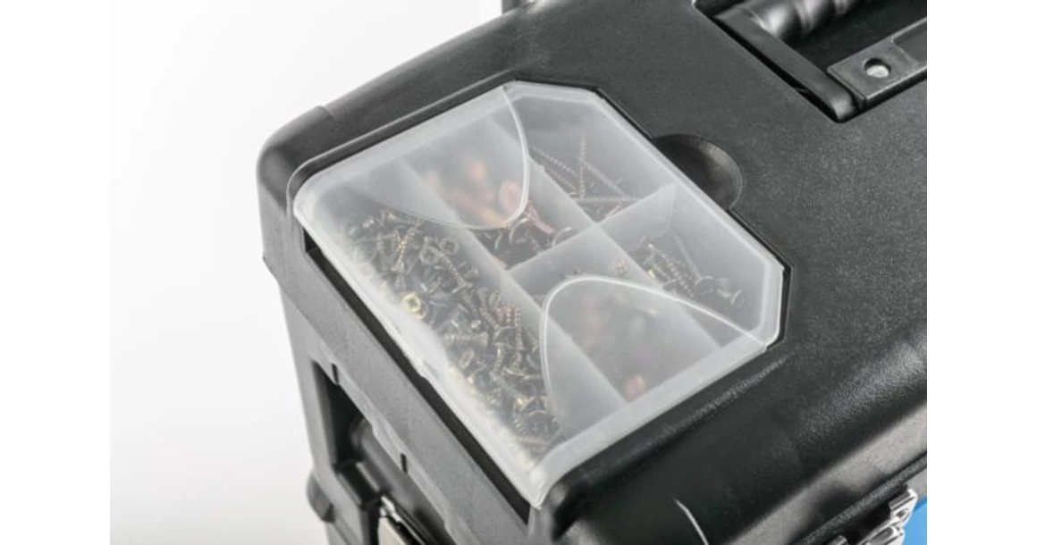 Kép 4/10 - Szerszám Högert Tároló, szerszámkocsi, 3 fakkos, max 45kg terhelhetőség, 520*320*720mm