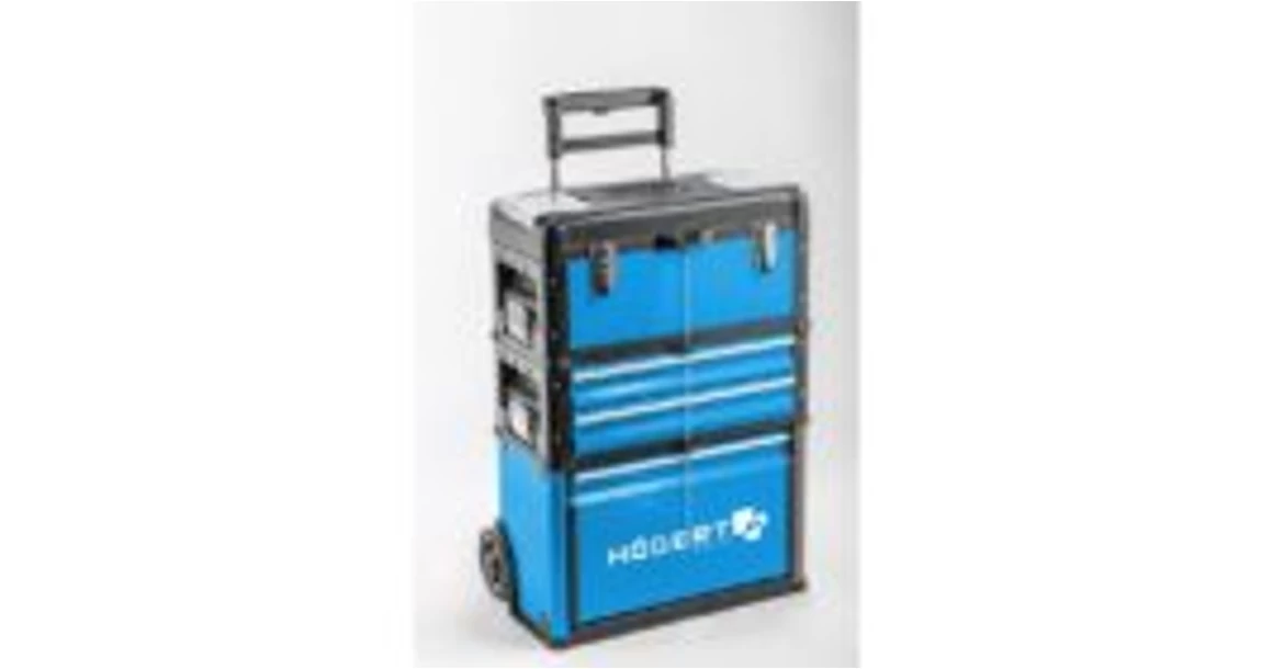 Kép 8/10 - Szerszám Högert Tároló, szerszámkocsi, 3 fakkos, max 45kg terhelhetőség, 520*320*720mm