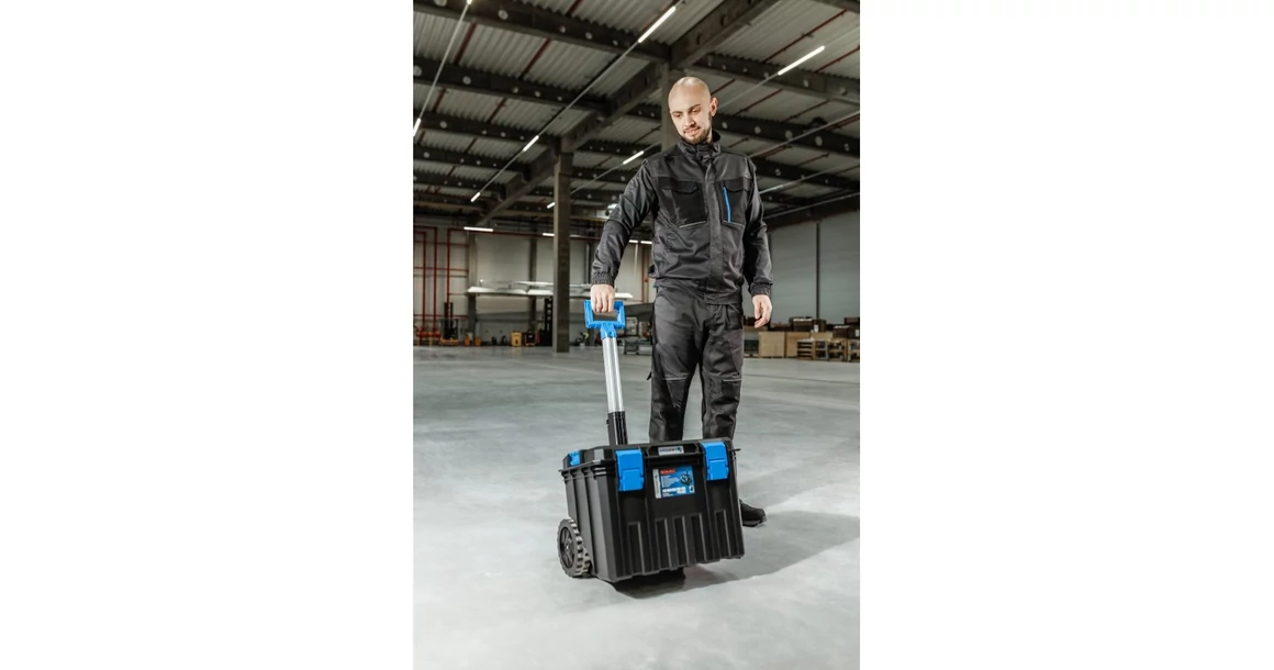 Kép 2/7 - Szerszám Högert Tároló Modular Toolbox koffer kerekes,  50kg teherbírás