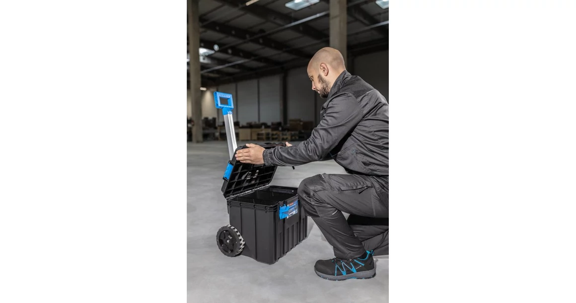 Kép 3/7 - Szerszám Högert Tároló Modular Toolbox koffer kerekes,  50kg teherbírás