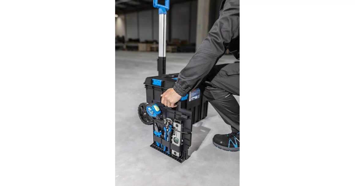 Kép 5/7 - Szerszám Högert Tároló Modular Toolbox koffer kerekes,  50kg teherbírás