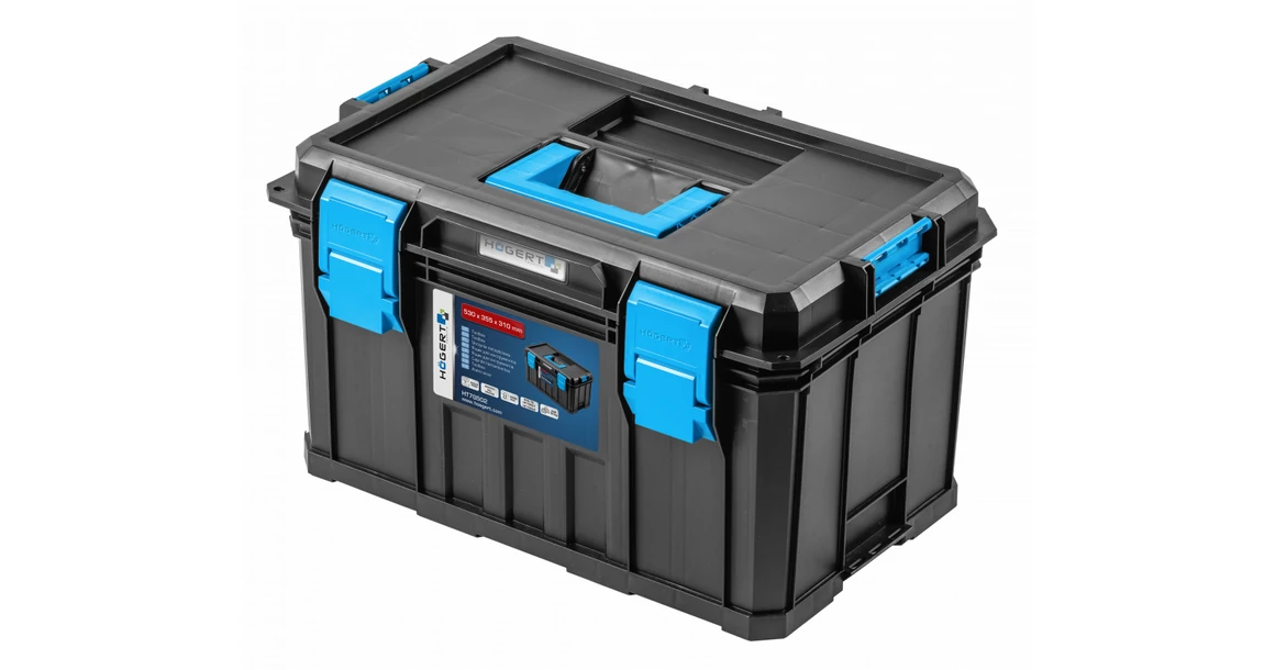Kép 1/3 - Szerszám Högert Tároló Modular Toolbox koffer,  50kg teherbírás