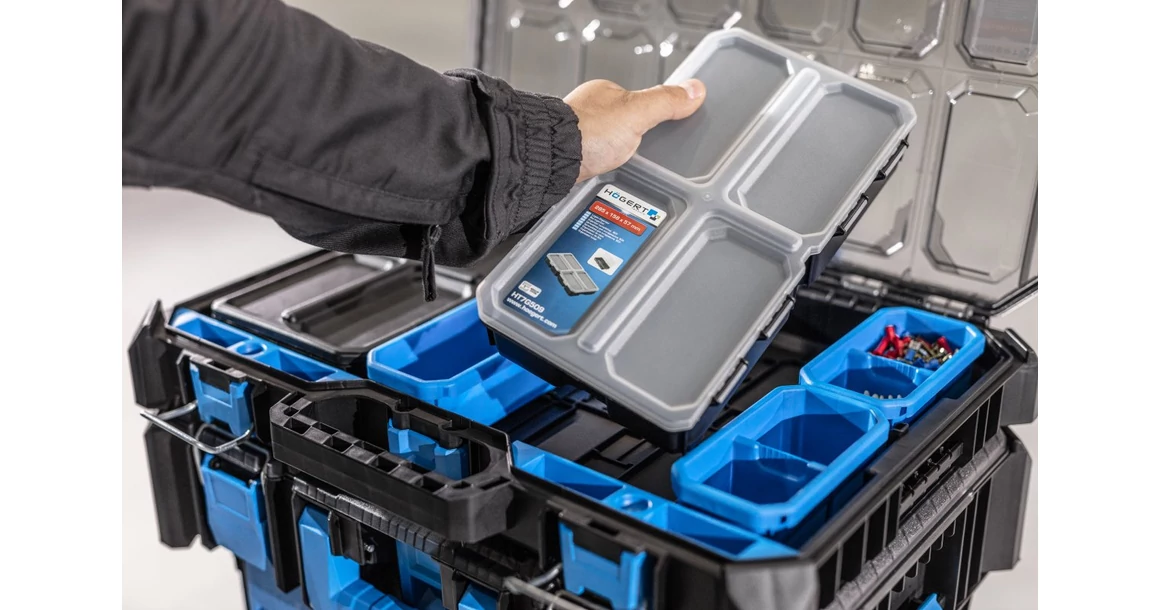Kép 3/5 - Szerszám Högert Tároló Modular Toolbox rendszerező széles, alacsony, 507