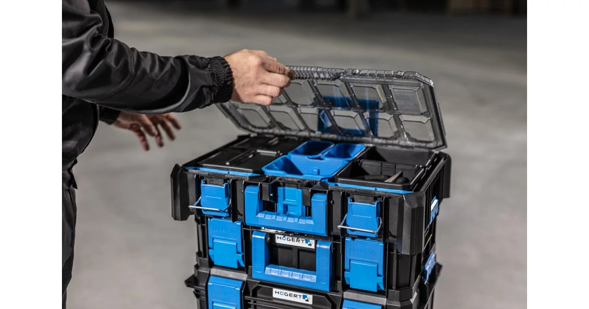 Kép 3/5 - Szerszám Högert Tároló Modular Toolbox rendszerező széles, magas, 508