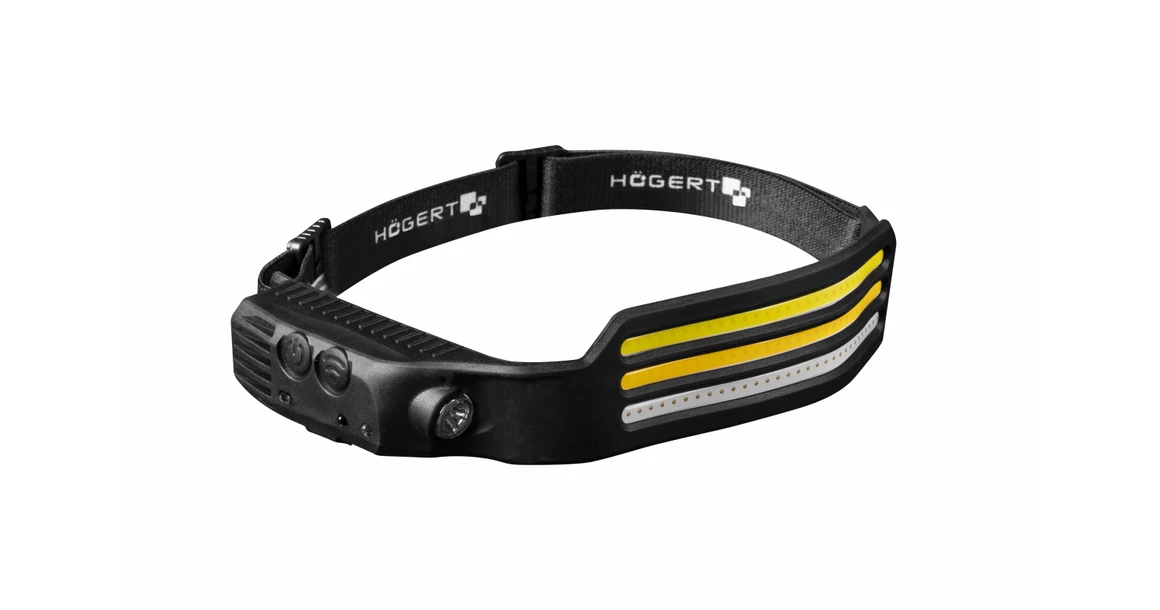 Kép 2/4 - Szerszám Högert Lámpa, LED COB, fejlámpa, 600lm, akku Li-Ion 3,7V 1200mAh, 10 üzemmód