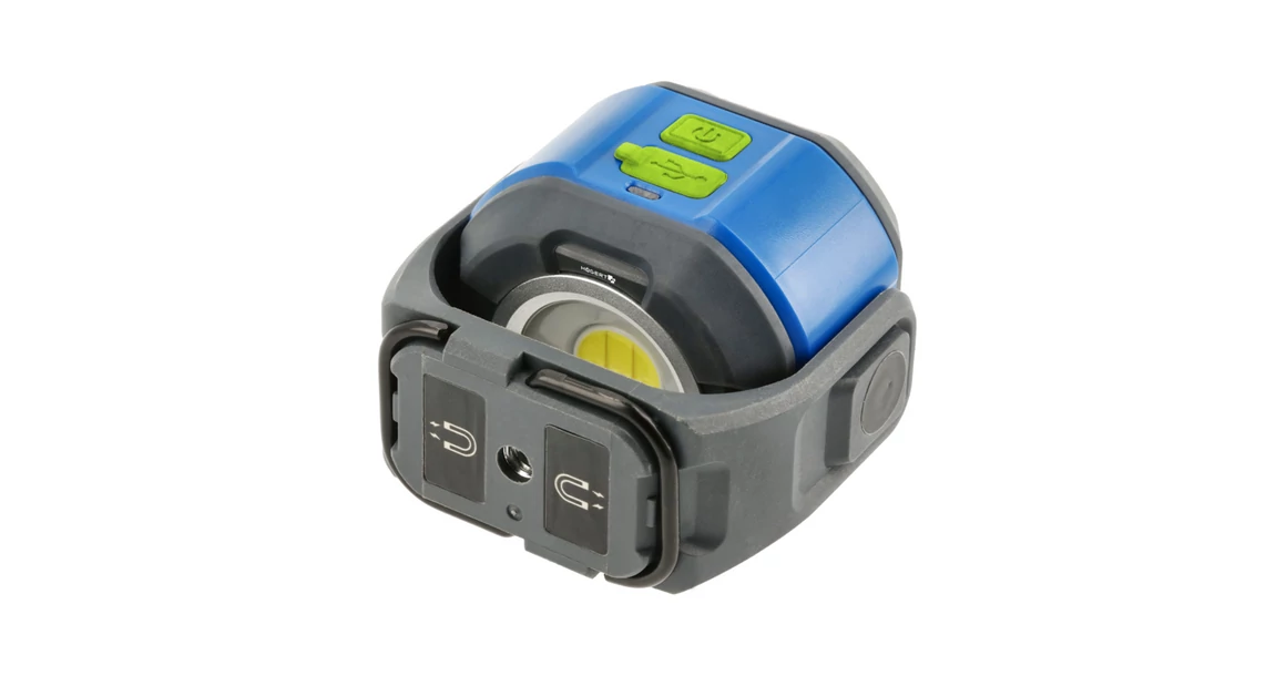 Kép 2/4 - Szerszám Högert Lámpa, COB SMD, munkalámpa, 550lm, IPX4-IK07, akku Li-Ion 3,7V 2000mAh, kétoldalú