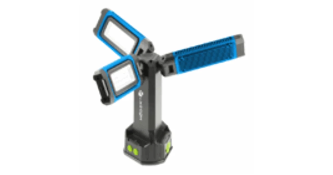 Kép 3/4 - Szerszám Högert Lámpa, COB LED, 10W, munkalámpa, 7000lm, IP54, akku Li-Ion 7,4V 4000mAh, 1500mm állvánnyal