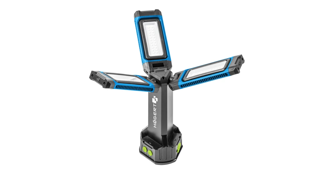 Kép 3/3 - Szerszám Högert Lámpa, COB LED, 10W, munkalámpa, 7000lm, IP54, akku Li-Ion 7,4V 4000mAh