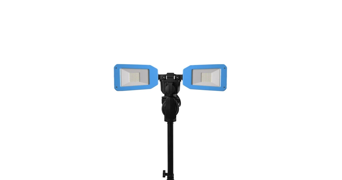 Kép 3/4 - Szerszám Högert Lámpa, SMD LED, munkalámpa, 2*5000lm, IP54-IK08, 240V, 3m kábel, állvánnyal