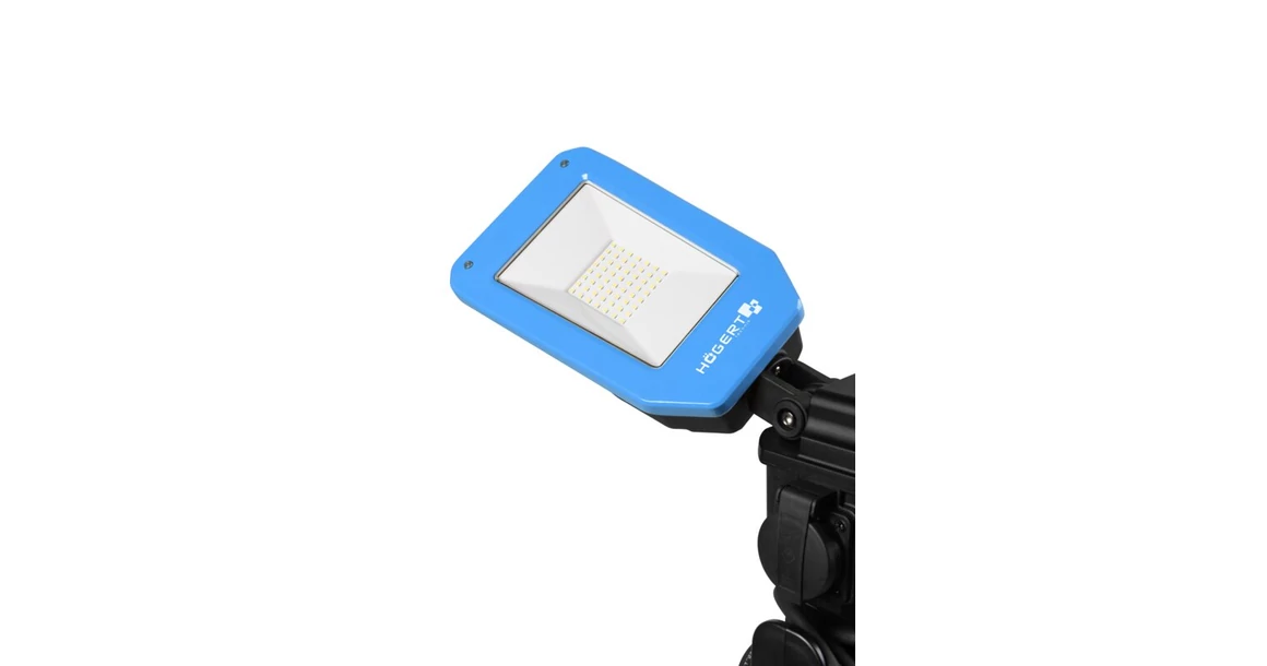 Kép 4/4 - Szerszám Högert Lámpa, SMD LED, munkalámpa, 2*5000lm, IP54-IK08, 240V, 3m kábel, állvánnyal