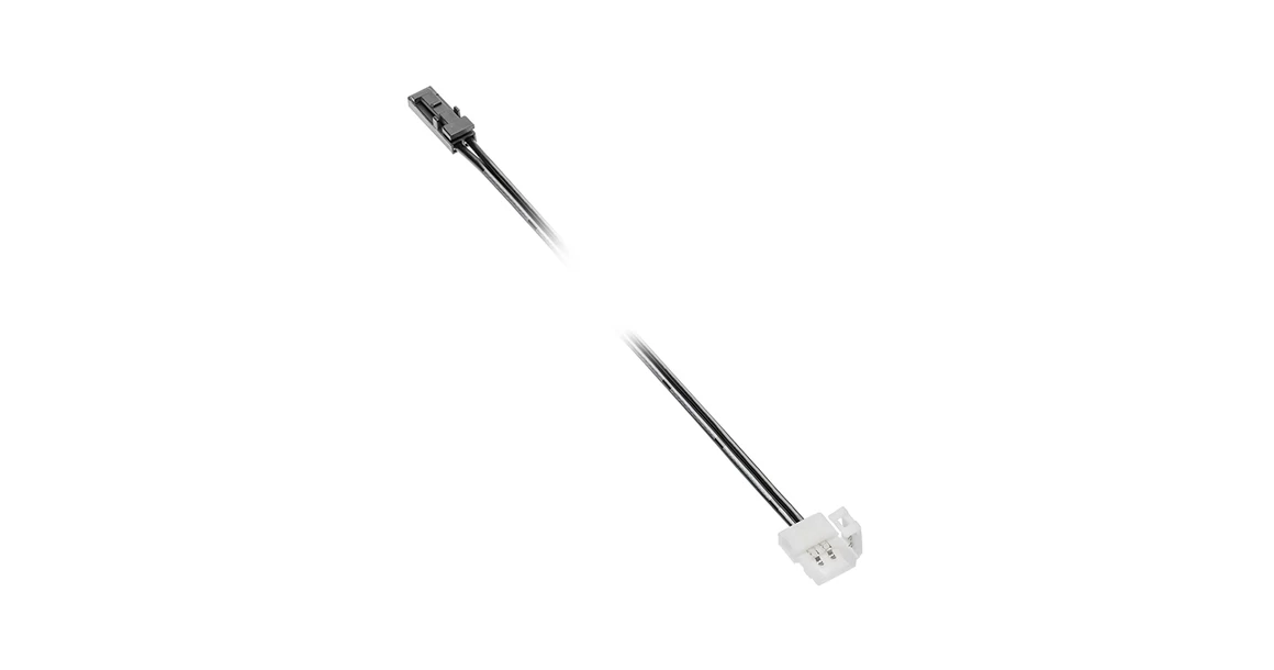 Kép 1/2 - LED csatlakozó, mini AMP / XC11 összekötő, 8mm led, 2000 mm, 600-as ledhez, fekete