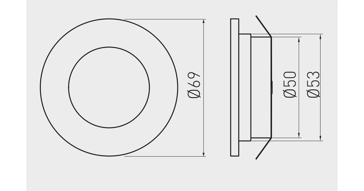 Kép 3/3 - LED Lámpatest, BARRI 3-as szett, meleg fehér, 69mm, 12V, 80lm, 45W, kábellel, alu elox
