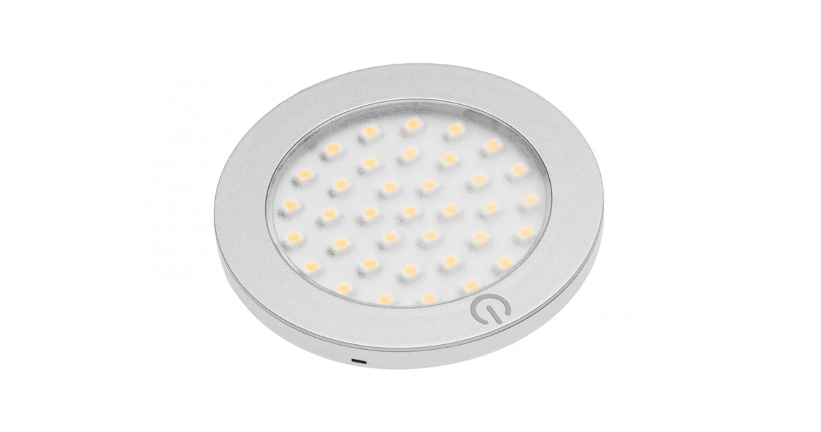 Kép 1/2 - LED Lámpatest, CASTELLO semleges fehér, 67mm, felületre szerelhető, 12V, 180lm, 2,8W, kábellel, csatlakozóval, érintő kapcsolóval