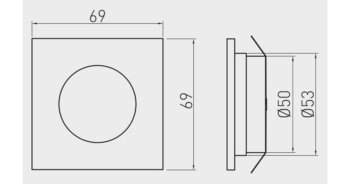 Kép 3/3 - LED Lámpatest, MARBELLA 3-as szett, meleg fehér, 69*69mm, 12V, 80lm, 4,5W, kábellel, csatlakozóval