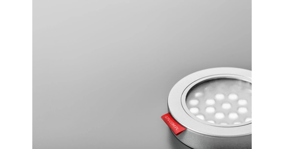 Kép 2/5 - LED Lámpatest, VASCO, meleg fehér, 64mm, felületre szerelhető / süllyesztett, 12V, 130lm, 1,7W, kábellel, csatlakozóval