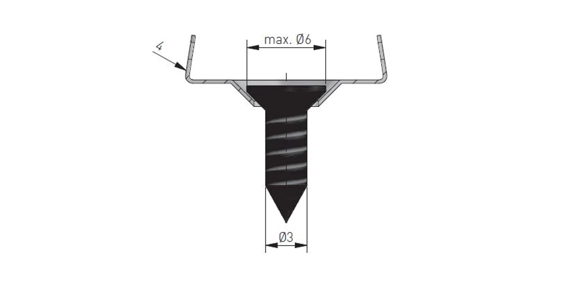 Kép 4/5 - LED profil, csavarozható, GLAXMICNK, 2m, alu elox