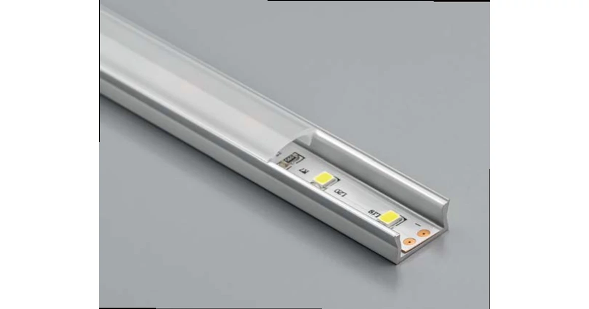 Kép 2/3 - LED Profil takaró, átlátszó, GLAXM, 2fm