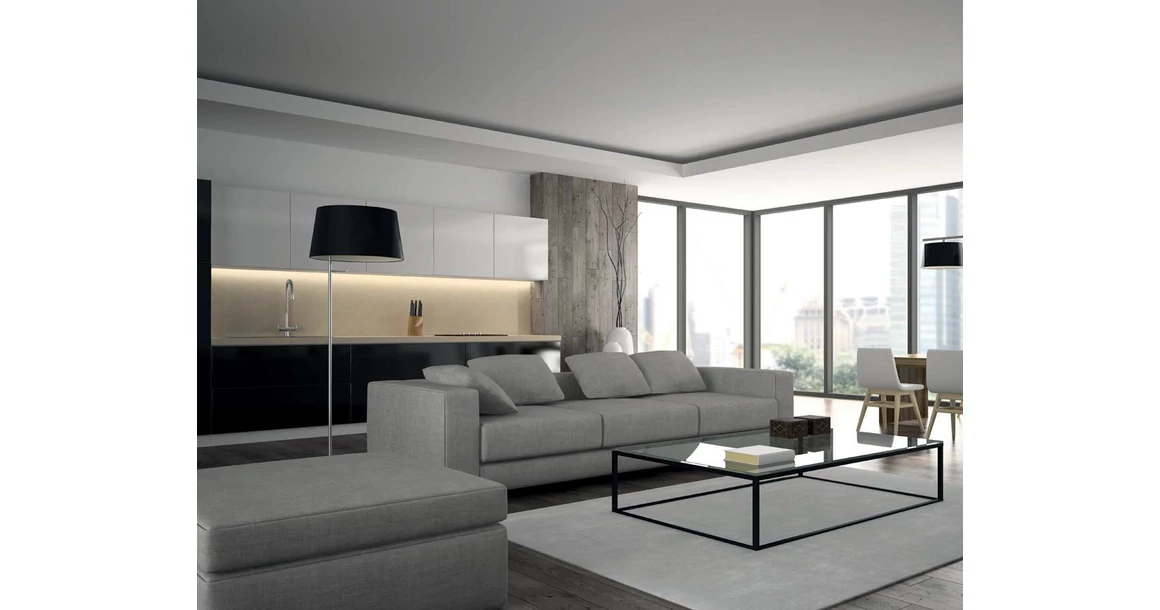 Kép 6/6 - LED profil, csavarozható, GLAXMNKW, 2fm, alu elox