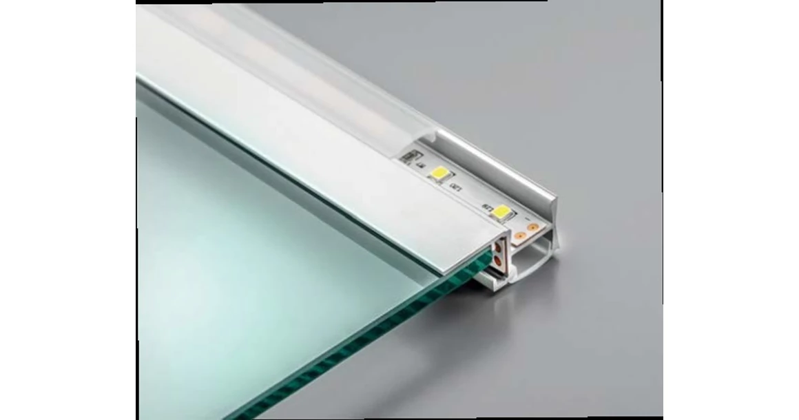 Kép 5/6 - LED profil, élre rögzíthető GLAXMPK, 2m, alu elox