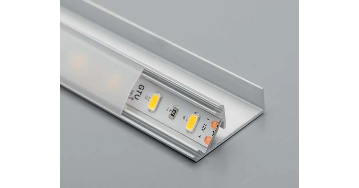 Kép 5/6 - LED profil, élre rögzíthető, GLAXNBJ, 16mm laphoz, 3fm, alu elox