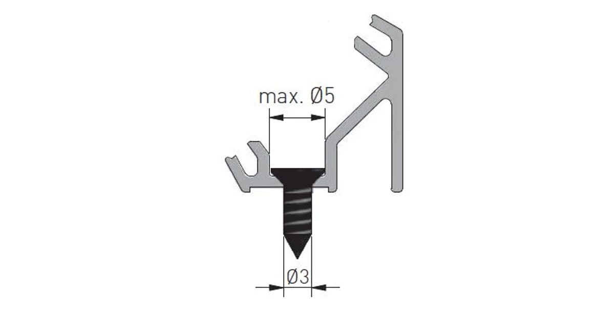 Kép 4/6 - LED profil, csavarozható, GLAXNKKT sarokprofil, 2fm, alu elox