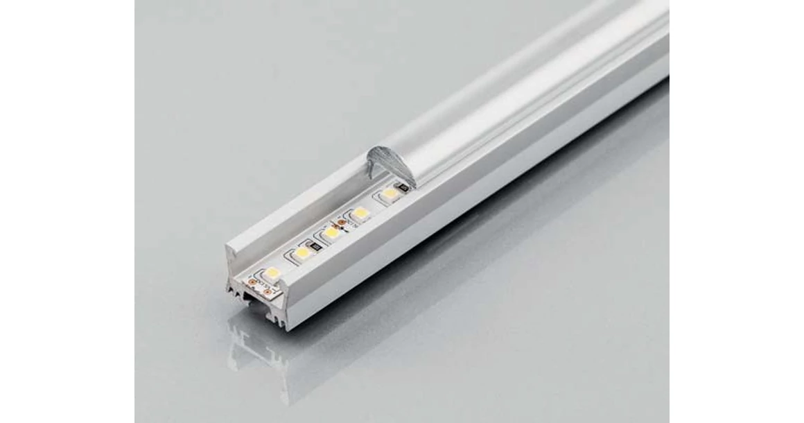 Kép 2/3 - LED Profil takaró, átlátszó, 2fm, félgömb alakú