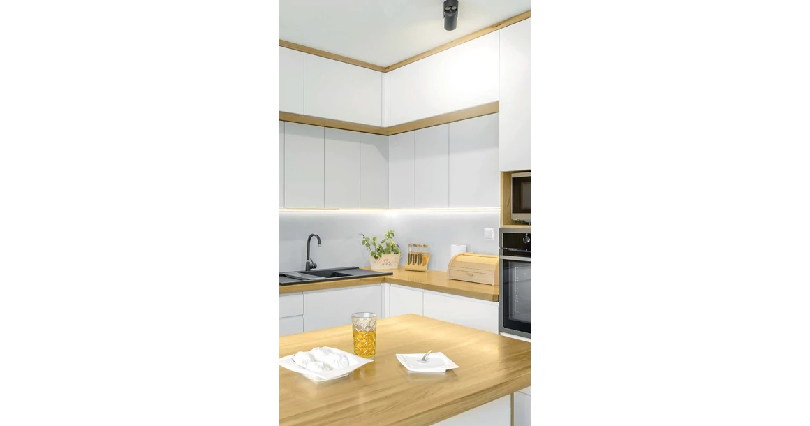 Kép 6/6 - LED profil, bemarható, GLAXPKT döntött profil, 2fm, alu elox