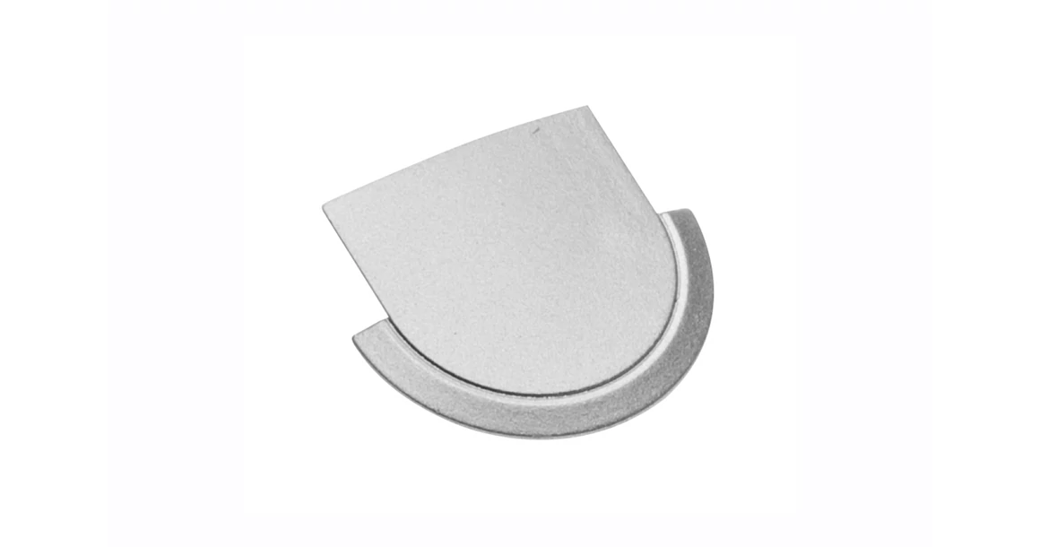 Kép 1/4 - LED Profil végzáró, GLAX, 10 db/csomag, szürke