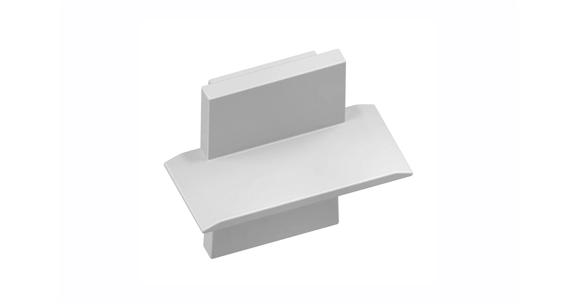 Kép 1/5 - LED Profil végzáró, GLAXMW mini, magas, bemarható, 10 db/csomag, szürke, négyszögletes takaró esetén