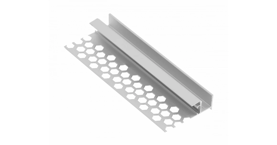 Kép 1/8 - LED Profil gipszkartonhoz, GLAXGKW, 3fm, alu elox