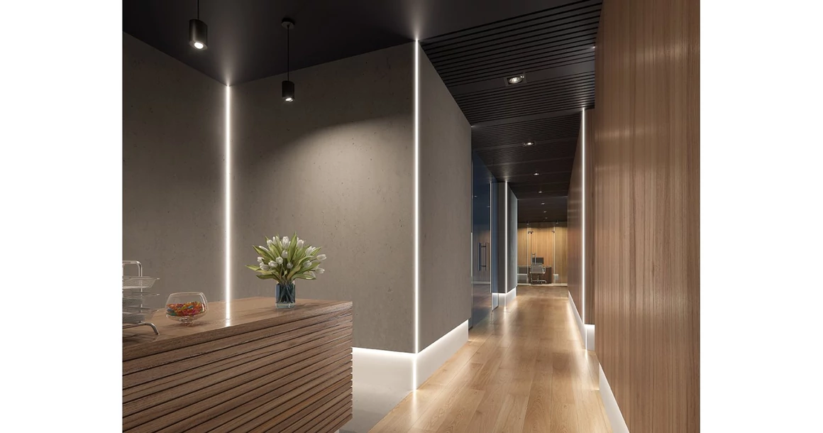 Kép 4/5 - LED Profil gipszkartonhoz, GLAXGKWK, 3fm, alu elox