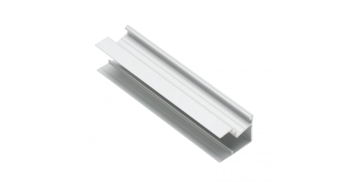 Kép 1/3 - LED Profil GLAXMNBJW, polc élre rögzíthető, döntött, 19mm bútorlaphoz, 3fm, alu elox