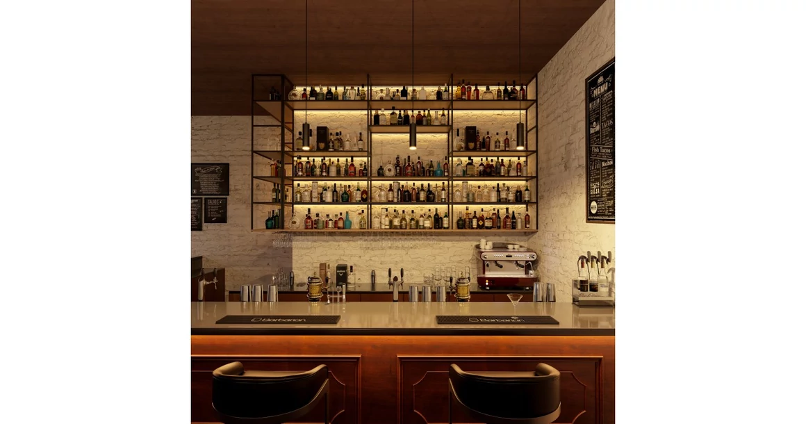 Kép 2/3 - LED profile GLAX Mini 3 m, fekete