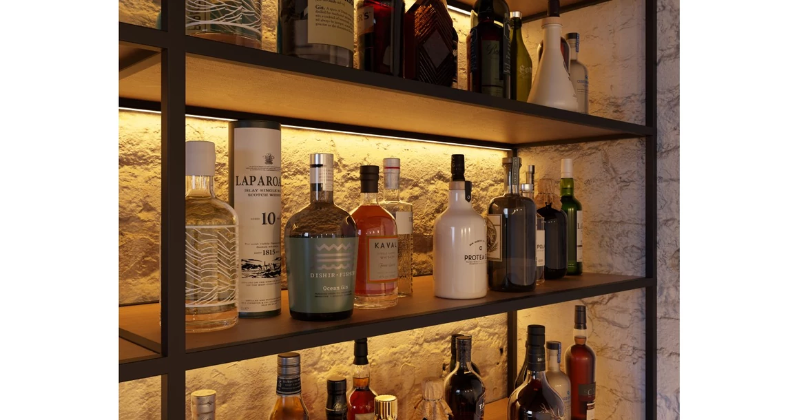 Kép 3/3 - LED profile GLAX Mini 3 m, fekete