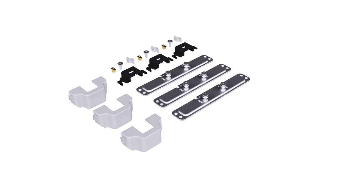 Kép 5/5 - Konyhai fémrács, kamravasalat, 600mm, antracit, teljes kihúzású, csillapított záródás, 1880-2180mm, 6 kosár SIGE, Green Line 260