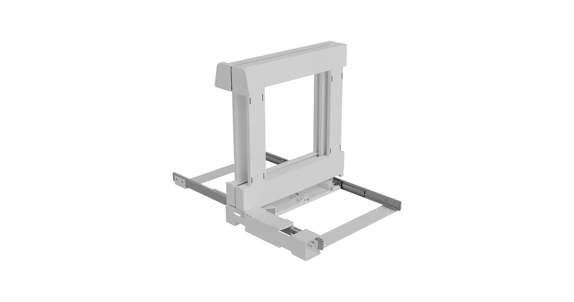 Kép 4/5 - Konyhai fémrács, sarokszekrénybe, teljes kihúzás, csillapított záródás, antracit, univerzális, 1200mm, 600mm ajtó szélesség, Sige Infinity Plus 340