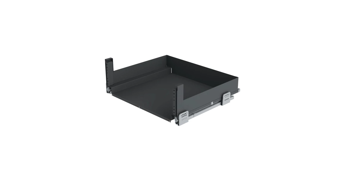 Kép 1/2 - Konyhai fémrács, 900mm, fiók, frontrögzítéssel, antracit, teljes kihúzás, csillapított záródás, 70kg teherbírás, SIGE, PRO LINE 116