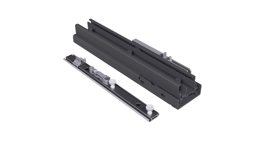 Kép 6/6 - Konyhai fémrács, kamravasalat, 300mm, antracit, teljes kihúzású, csillapított záródás, 1215-1515mm, 4 kosár SIGE, PRO LINE 260