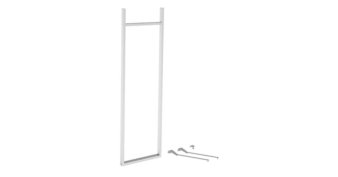 Kép 5/5 - Konyhai fémrács, kamravasalás, 500mm, króm-fehér, részleges kihúzású, 5 kosár, nyíló ajtóhoz SIGE PRO LINE 295