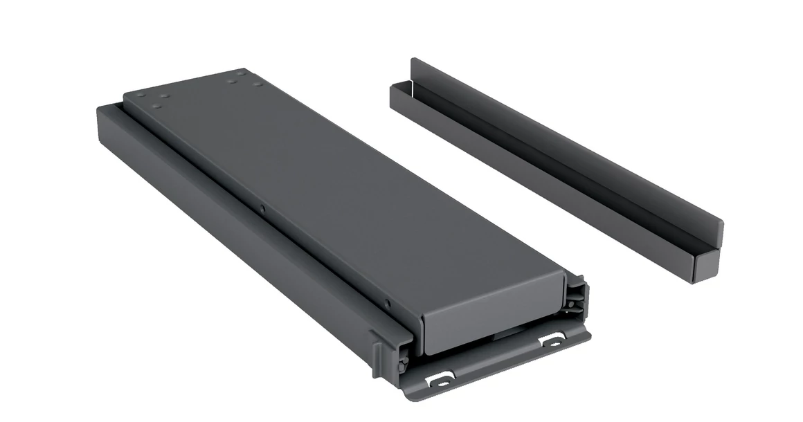 Kép 4/5 - Konyhai fémrács, kamravasalás, 500mm, króm-fehér, részleges kihúzású, 5 kosár, nyíló ajtóhoz SIGE PRO LINE 295