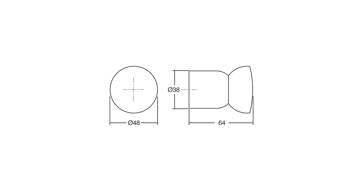 Kép 3/3 - Fogas Viefe PIECE fa, 48mm, tölgy - natúr parafa EI