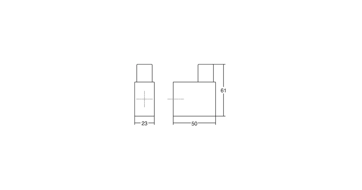 Kép 6/6 - Fogas Viefe CASEY alumínium, texturált fekete láva - matt fekete EI