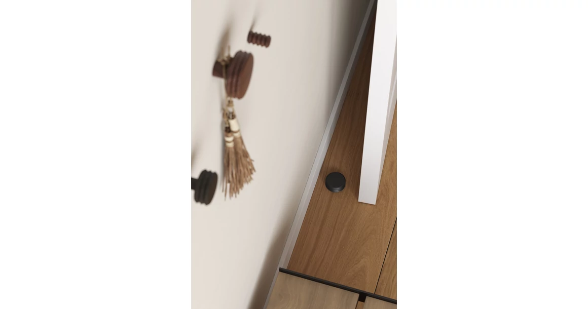 Kép 3/6 - Ajtóütköző Viefe PULSE 66mm, fa, tölgy